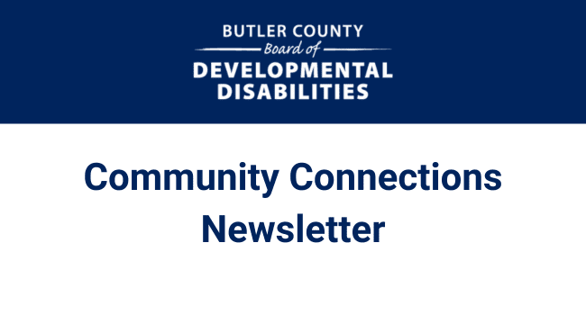 Text on image reads Community Connections Newsletter