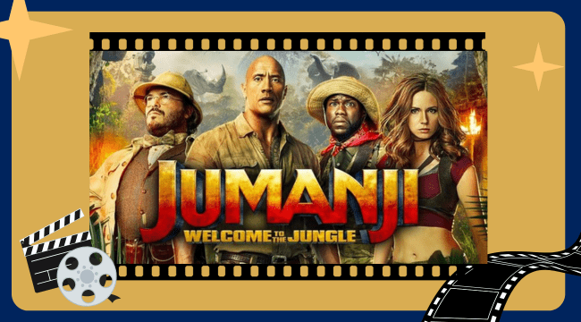 A poster for Jumanji: Welcome to the Jungle.